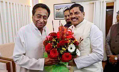 மோகன் யாதவை நேரில் சந்தித்து கமல்நாத் வாழ்த்து