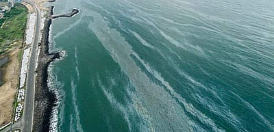 முழு வீச்சில் நடைபெறும் எண்ணெய் அகற்றும் பணி: சிபிசிஎல்