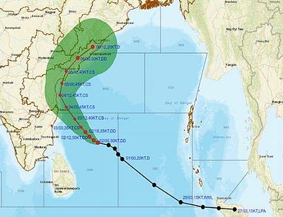 மிக்ஜம் புயல்: ஆழ்ந்த காற்றழுத்தத் தாழ்வு மண்டலமாக வலுப்பெற்றது!