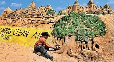 ஒடிசாவில் சர்வதேச மணல் சிற்பக் கலைவிழா தொடக்கம்