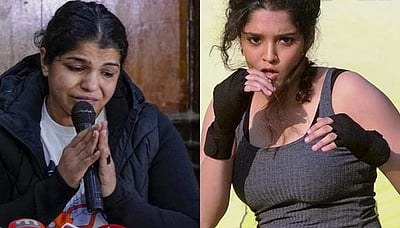 சாக்‌ஷி மாலிக்கை பார்க்கும்போது இதயம் நொறுங்குகிறது: நடிகை ரித்திகா சிங் வேதனை!