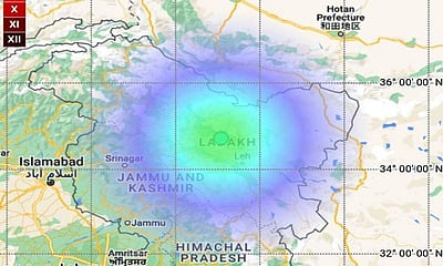 லடாக்கில் நிலநடுக்கம்: ரிக்டர் அளவில் 4.5-ஆகப் பதிவானது