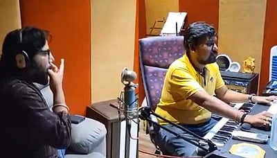 இயக்குநர் சந்தீப்பின் விசிலால் உருவாகிய பின்னணி இசை: இசையமைப்பாளர் பகிர்ந்த சுவாரசிய விடியோ!