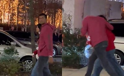 இளம் பெண்ணுடன் விஷால்: ரசிகரை கண்டவுடன் ஓட்டம்(விடியோ)