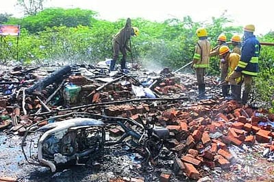 புதுகையில் பட்டாசு தயாரிப்புக் கூடத்தில் விபத்து!