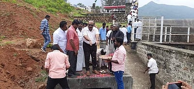 சண்முகா நதி நீர்த்தேக்கத்திலிருந்து பாசனத்திற்கு தண்ணீர் திறப்பு