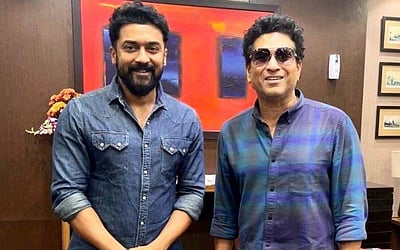 சச்சினை சந்தித்த சூர்யா...