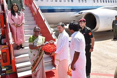 முதல்முறையாக தமிழகம் வந்தார் திரெளபதி முர்மு!