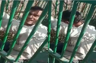 சிறுத்தைக்கு வைத்த கூண்டில் சிக்கிய இளைஞர்! இரையால் வந்த விபரீதம் (விடியோ)