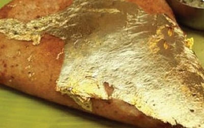 மிக காஸ்ட்லியான தோசை இது! சுத்தமான 24 காரட் தங்கத்தில் செய்தது