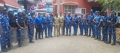 சிதம்பரத்தில் மத்திய அதிவிரைவு படையினர் ஆய்வு!