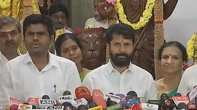 இபிஎஸ்-ஓபிஎஸ் இணைந்து செயல்பட வலியுறுத்தினோம்: அண்ணாமலை பேட்டி