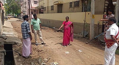 ரூ.73 லட்சத்தில் பணிகள்: மேயா் தொடங்கிவைத்தாா்