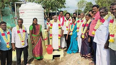 செஞ்சி: உர உற்பத்தி திடல் அமைக்கும் பணிக்கு பூமி பூஜை