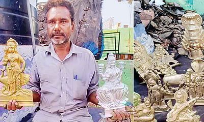 கடவுள் சிற்பங்கள் செய்கூலி மட்டும் போதும்!