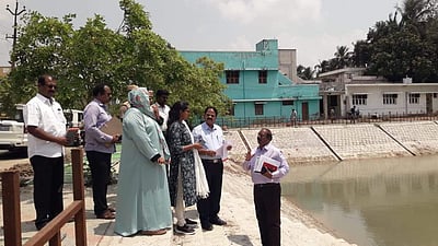 கூத்தாநல்லூர்:  நகராட்சிப் பணிகளை மாவட்ட ஆட்சியர் திடீர் ஆய்வு