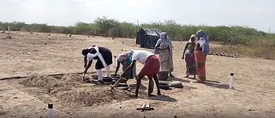 வெம்பக்கோட்டை அகழாய்வில் செப்பு நாணயம் கண்டெடுப்பு