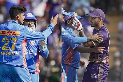 மும்பை வீரருக்கும் கேகேஆர் கேப்டனுக்கும் சண்டை: நடந்தது என்ன? 