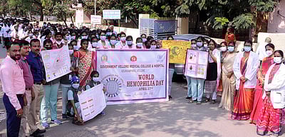 ஹீமோபிலியா மரபணு வழியில் வரக்கூடிய ஒரு நோய்: வேலூா் அரசு மருத்துவக் கல்லூரி முதல்வா்