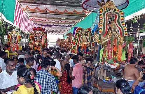 தஞ்சையில் பிரசித்தி பெற்ற 27 வைணவ தலங்களின் கருட சேவை!