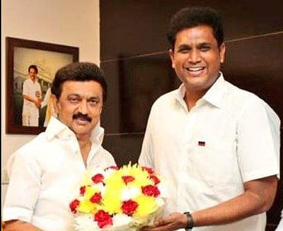 முதல்வர் ஸ்டாலினுடன் டி.ஆர்.பி. ராஜா சந்திப்பு!