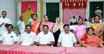 அமைச்சா் மு.பெ.சாமிநாதனுக்கு கூடுதல் துறை: காங்கயத்தில் திமுகவினா் வரவேற்பு