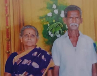 கரூர் அருகே மாந்தோப்பில் கணவன் மனைவி கல்லால் அடித்துக் கொலை: எஸ்.பி நேரில் விசாரணை