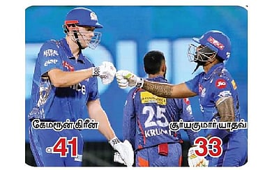 முன்னேறியது மும்பை; விடைபெற்றது லக்னௌ