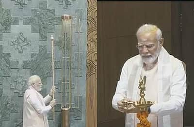 மக்களவையில் செங்கோலை நிறுவினார் பிரதமர் மோடி!