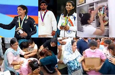 கங்கையில் கரையும் பதக்கங்கள்! மல்யுத்த வீரர்கள் ஹரித்வார் வருகை!!