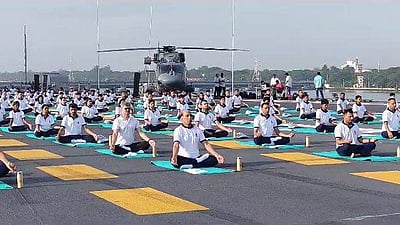 சர்வதேச யோகா நாள்: மத்திய அமைச்சர்கள், முதல்வர்கள் பங்கேற்பு!