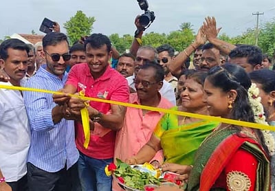 சேலம் சின்னப்பம்பட்டியில் நடராஜன் கிரிக்கெட் மைதானம் திறப்பு!