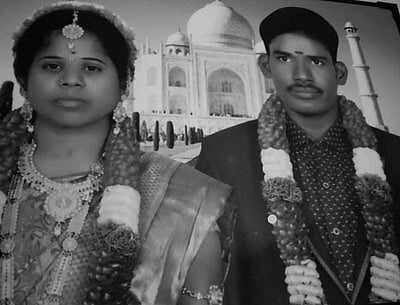 திருமண நாளன்று நேர்ந்த சோகம்! பேருந்து மோதி கணவன், மனைவி பலி!!