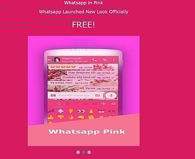 வாட்ஸ் ஆப் பிங்க் செயலி: காவல் துறையினர் எச்சரிக்கை