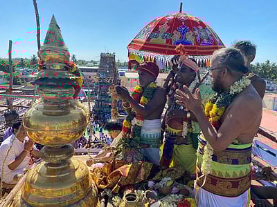 ஒப்பிலியப்பன் கோயிலில் குடமுழுக்கு விழா - புகைப்படங்கள்