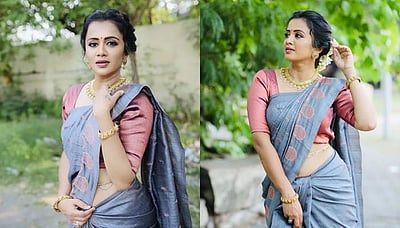 நீங்க ஏன் ஹீரோயினா நடிக்கக் கூடாது?: அஞ்சனாவின் அழகிய புகைப்படத்தினால் மயங்கிய ரசிகர்! 