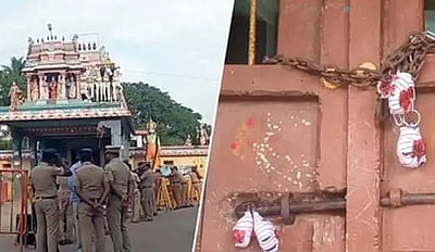 விழுப்புரம் அருகே திரௌபதி அம்மன் கோயிலுக்கு சீல் வைப்பு!