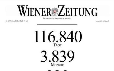 300 ஆண்டு பழைமையான நாளிதழ் நிறுத்தம்: கடைசி முகப்புப் பக்கம்