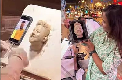 கணவரை பொம்மையாக செய்துகொண்ட சின்னத்திரை நடிகை!