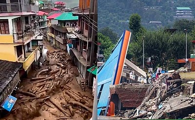 வெள்ளத்தால் உருக்குலைந்த ஹிமாசல்: கலங்க வைக்கும் விடியோ!