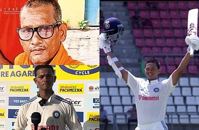 இந்தியாவுக்காக முதல் சதம்! ஜெய்ஸ்வாலுக்காக பாத யாத்திரை சென்ற தந்தை!!