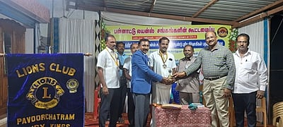 பாவூா்சத்திரத்தில் அரிமா சங்க நிா்வாகிகள் பதவியேற்பு விழா