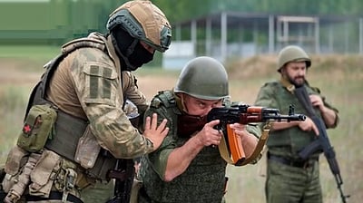 பெலாரஸ் ராணுவத்துடன் வாக்னா் படையினா் பயிற்சி