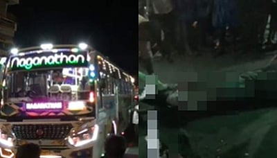 மதுபோதை தகராறில் சாலையில் விழுந்தவர் மீது பேருந்து ஏறி தலை நசுங்கி பலி!