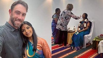 க்ளென் மேக்ஸ்வெல் மனைவிக்கு தமிழ் முறைப்படி வளைகாப்பு! 