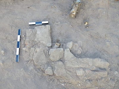 பொற்பனைக்கோட்டை அகழாய்வில் வட்டவடிவ சுவர்!