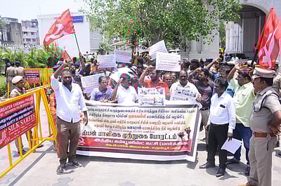 சென்னை மாநகராட்சியைக் கண்டித்து ரிப்பன் மாளிகையை முற்றுகையிட்ட சிபிஐஎம்