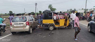 கடலூர்: ஆட்டோ மீது கார் மோதியதில் ஒருவர் பலி; 4 பேர் காயம்