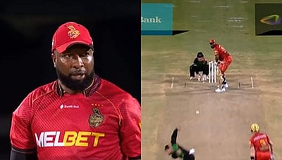 ஒரே ஓவரில் 101, 107, 102, 95 மீட்டர்களுக்கு சிக்ஸர் அடித்த பொல்லார்ட் ! (விடியோ) 