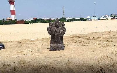 மெரீனாவில் கற்சிலை மீட்பு